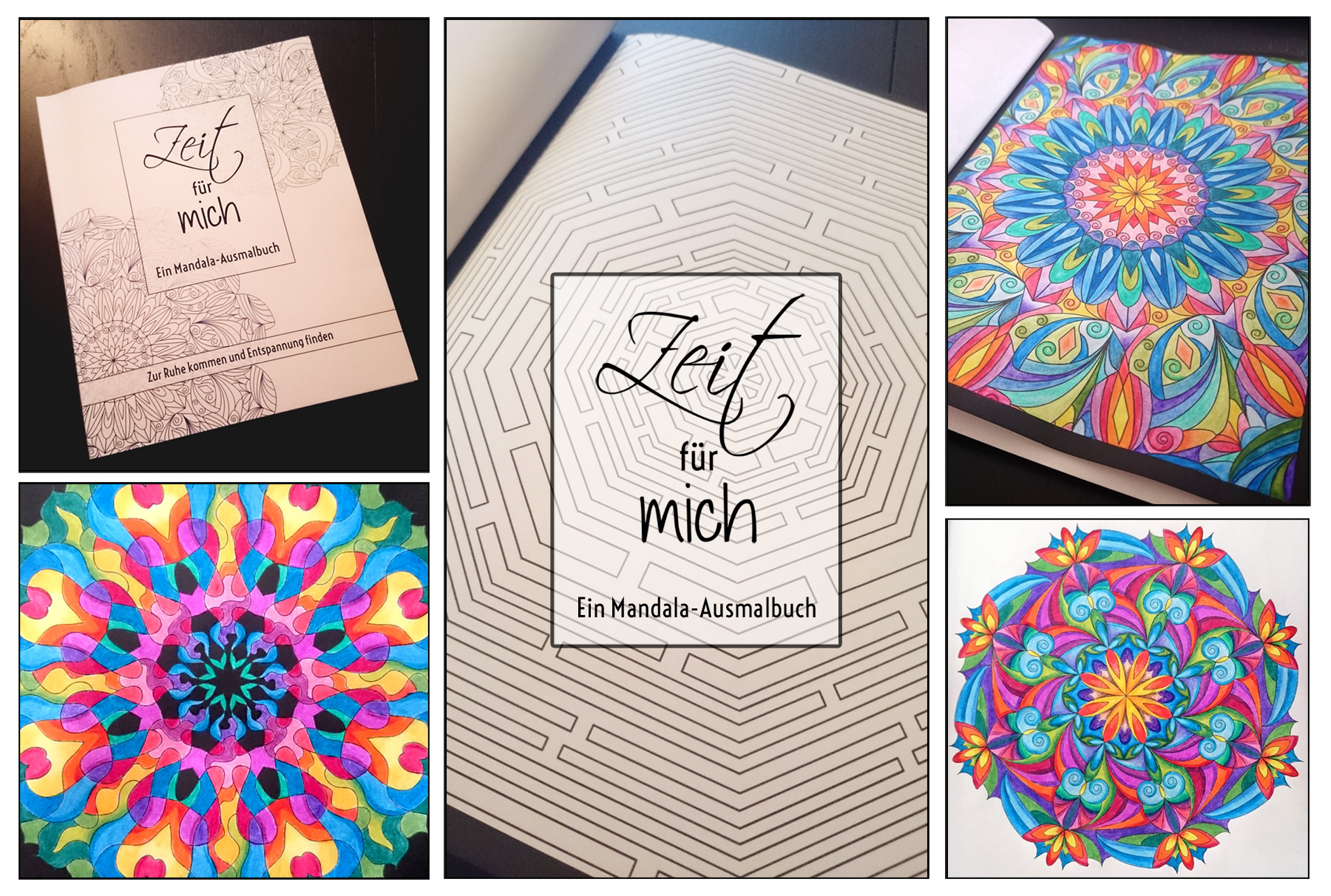Zeit für mich - Ein Mandala-Ausmalbuch, Malbuch für Erwachsene